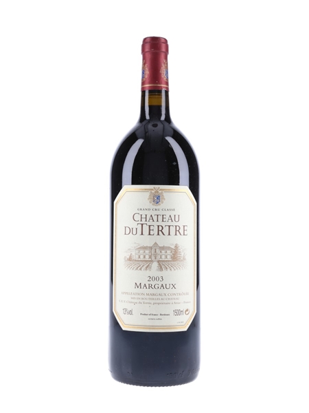 Chateau Du Tertre 2003 Margaux Grand Cru Classe - Large Format 150cl / 13%