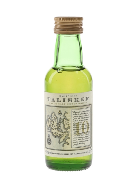 Talisker 10 Year Old Bottled 1990s - Map Label 5cl / 45.8%