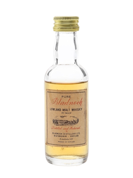 Bladnoch Pure Malt Bottled 1970s 5cl / 40%