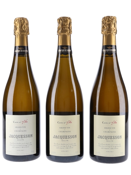 Jacquesson Cuvee 736 2008 Vintage Base - Disgorged 2012 3 x 75cl / 12%