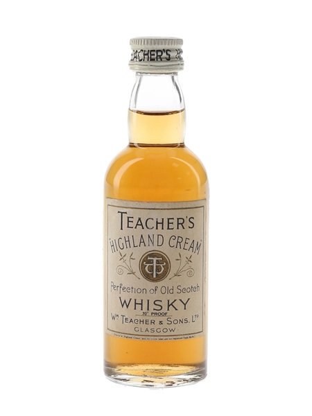 Teacher's Highland Cream Bottled 1960s 5cl / 40%