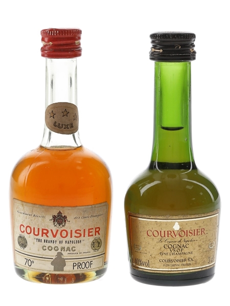 Courvoisier 3 Star & VSOP Bottled 1970s & 1980s 3cl & 5cl / 40%