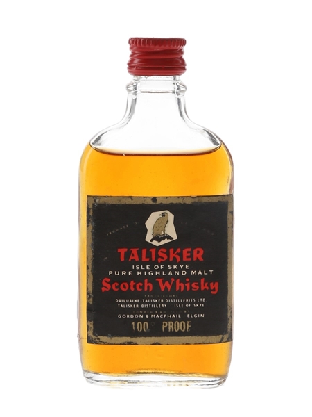Talisker Black Label Gold Eagle 100 Proof Bottled 1970s - Gordon & MacPhail 5cl / 57%