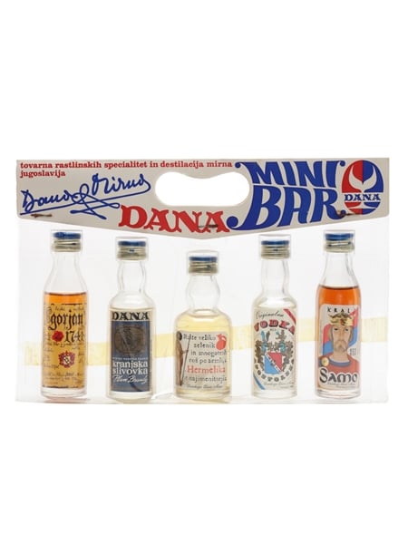 Dana Mini Bar Bottled 1969 5 x 2.4cl-5cl