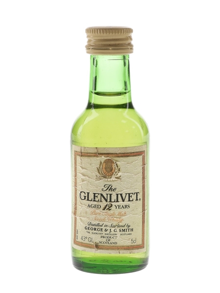 Glenlivet 12 Year Old Bottled 1980s 5cl / 43%