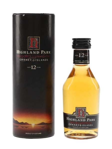 Highland Park 12 Year Old Bottled 1990s 5cl / 40%