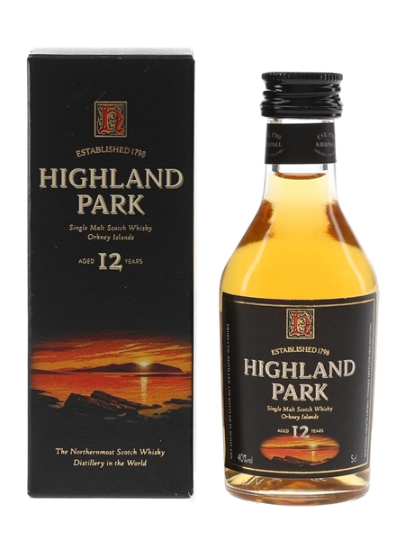 Highland Park 12 Year Old Bottled 1990s 5cl / 40%