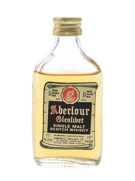 Aberlour Glenlivet 9 Year Old Bottled 1960s-1970s 4.7cl / 40%