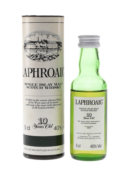 Laphroaig 10 Year Old Bottled 1980s-1990s - Pre Royal Warrant 5cl / 40%