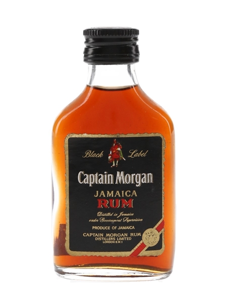 Captain Morgan Black Label Jamaica Rum Bottled 1970s-1980s 5cl / 40%