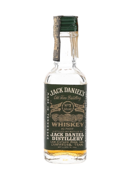 Jack Daniel's No.7 Green Label Bottled 1970s - Soffiantino 4.7cl / 45%