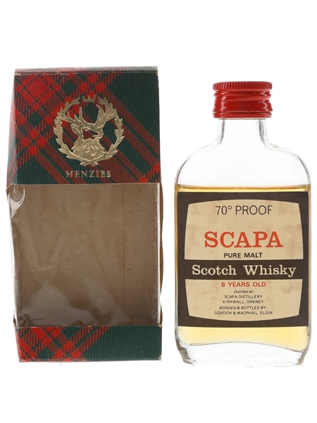 Scapa 8 Year Old Bottled 1970s - Gordon & MacPhail 5cl / 40%