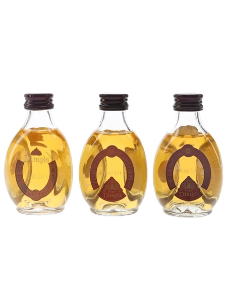 Haig The Original Dimple 12 & 15 Year Old  3 x 5cl / 40%