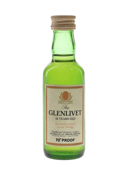 Glenlivet 12 Year Old Bottled 1970s 5cl / 40%
