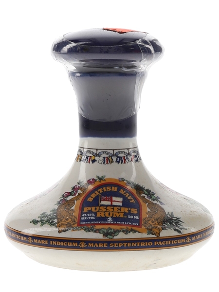 Pusser's British Navy Rum Nelson Ships' Decanter - Wade Ceramic Miniature 5cl / 47.75%