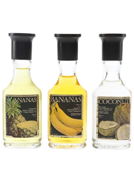 Teichenne Ananas, Bananas & Coconut Liqueurs  3 x 4cl / 20%