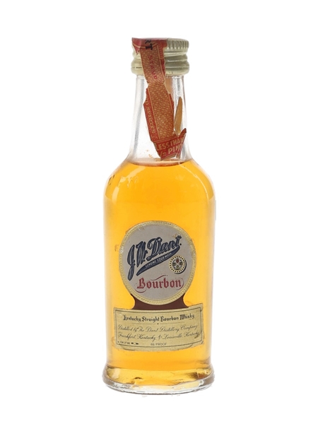 J W Dant Genuine Sour Mash Bourbon Bottled 1970s 5cl / 43%