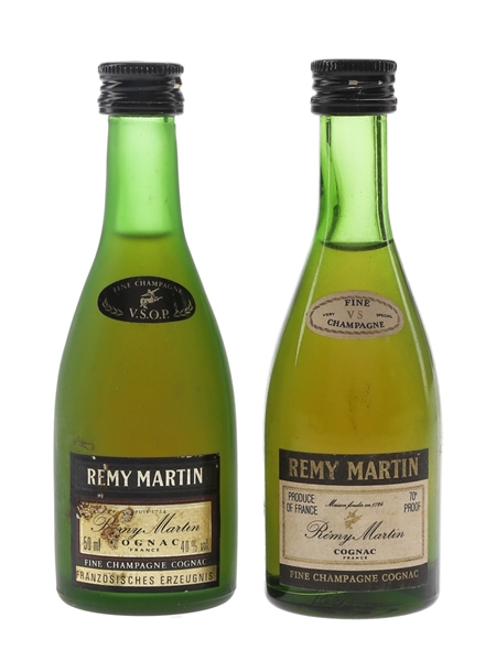 Remy Martin VS & VSOP Bottled 1970s & 1980s 2 x 5cl / 40%