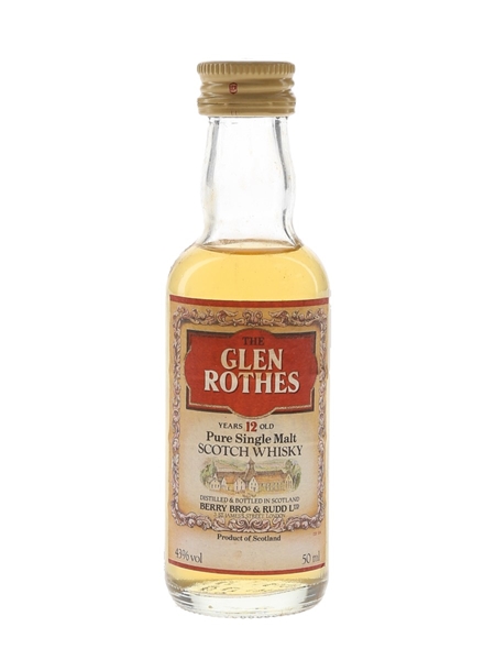 Glen Rothes 12 Year Old Bottled 1980s - Berry Bros & Rudd 5cl / 43%