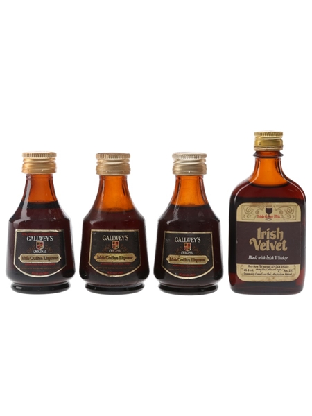 Irish Velvet & Gallwey's  4 x 4.7cl-5cl