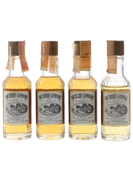 Southern Comfort Bottled 1970s 4 x 5cl / 50%