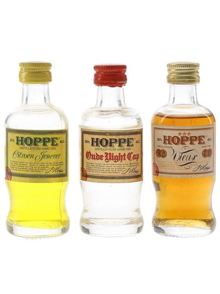 Hoppe Liqueurs Citroen Jenever, Oude Night Cap & Vieux 3 x 5cl