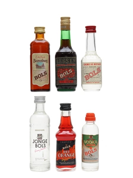 Assorted Bols Liqueurs & Vodka  6 x 2.7cl-5cl