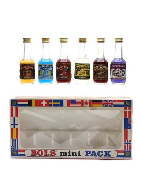 Bols Mini Pack Bottled 1980s 6 x 3.5cl