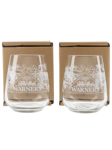 Warner's British Gin Glasses  11cm Tall