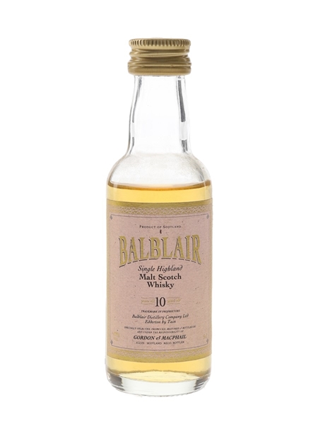 Balblair 10 Year Old Bottled 1990s - Gordon & MacPhail 5cl / 40%