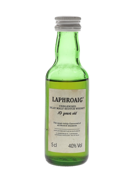 Laphroaig 10 Year Old Unblended Bottled 1980s 5cl / 40%