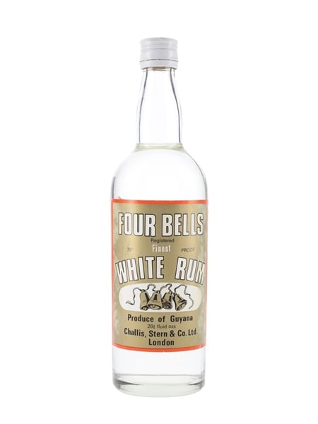 Four Bells Finest White Rum Bottled 1960s-1970s 75.7% / 43%