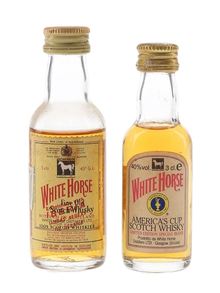 White Horse Bottled 1980s 3cl & 5cl