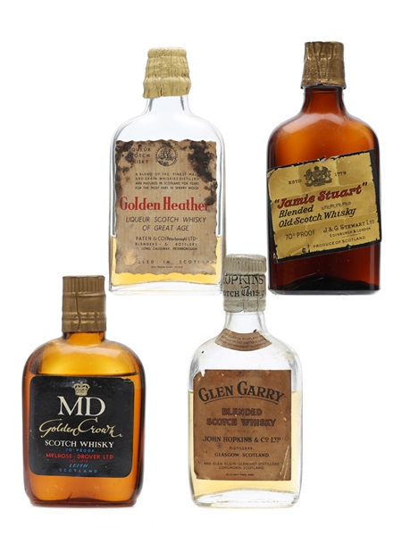 4 x Assorted Blended Scotch Whisky Miniature 