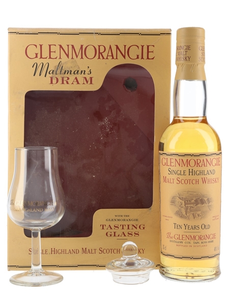 Glenmorangie 10 Year Old Gift Set with Tasting Glass Bottled 1990s 35cl / 40%