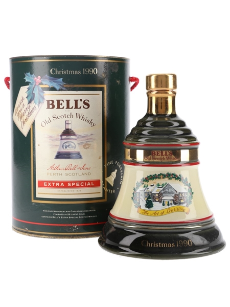 Bell's Christmas 1990 Ceramic Decanter The Art Of Distilling 75cl / 43%