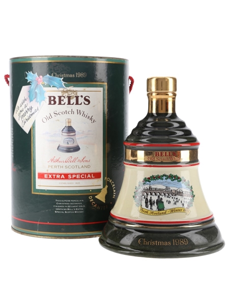 Bell's Christmas 1989 Ceramic Decanter Perth Winter 1895 75cl / 43%