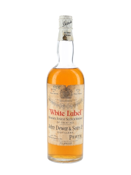 Dewar's White Label Spring Cap Bottled 1950s 75cl / 40%