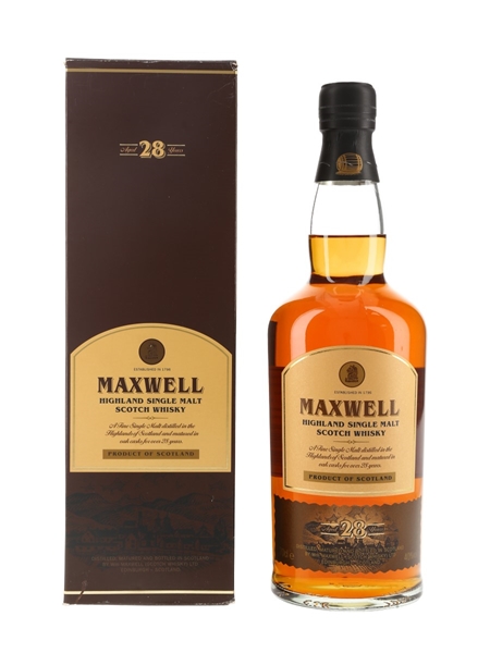 Maxwell 1982 28 Year Old  70cl / 40%