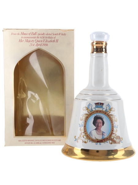 Bell's Ceramic Decanter Queen Elizabeth II 60th Birthday 75cl / 43%