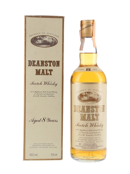 Deanston 8 Year Old Bottled 1980s - Francesco Angelini 75cl / 40%