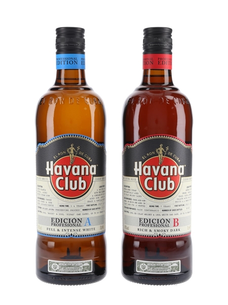 Havana Club Edicion Profesional A & B  2 x 70cl / 40%