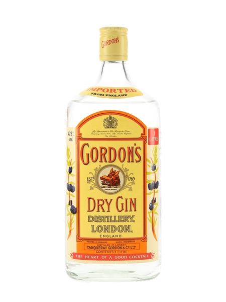 Gordon's Special London Dry Gin Bottled 1980s 100cl / 47.3%