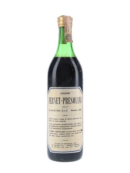 Fernet Presolana Bottled 1970s 100cl / 40%