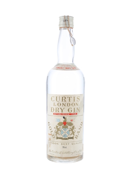 Curtis London Dry Gin Bottled 1950s - Orlandi 75cl / 43%