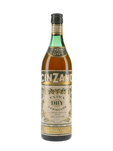 Cinzano Extra Dry Bottled 1960s 100cl / 18.5%