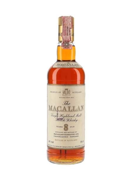 Macallan 8 Year Old Bottled 1980s - Rinaldi 75cl / 43%