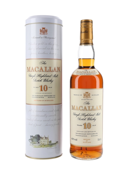 Macallan 10 Year Old Bottled 1990s 70cl / 40%