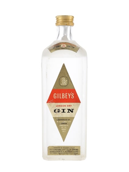 Gilbey's London Dry Gin Bottled 1950s - Cinzano 75cl / 46.2%