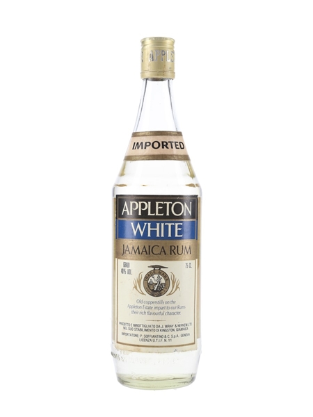 Appleton White Jamaica Rum Bottled 1970s - Soffiantino 75cl / 40%